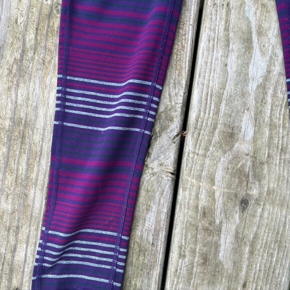 Athleta Colorblock Stripe Chaturanga Tight Small - Picture 2 of 11